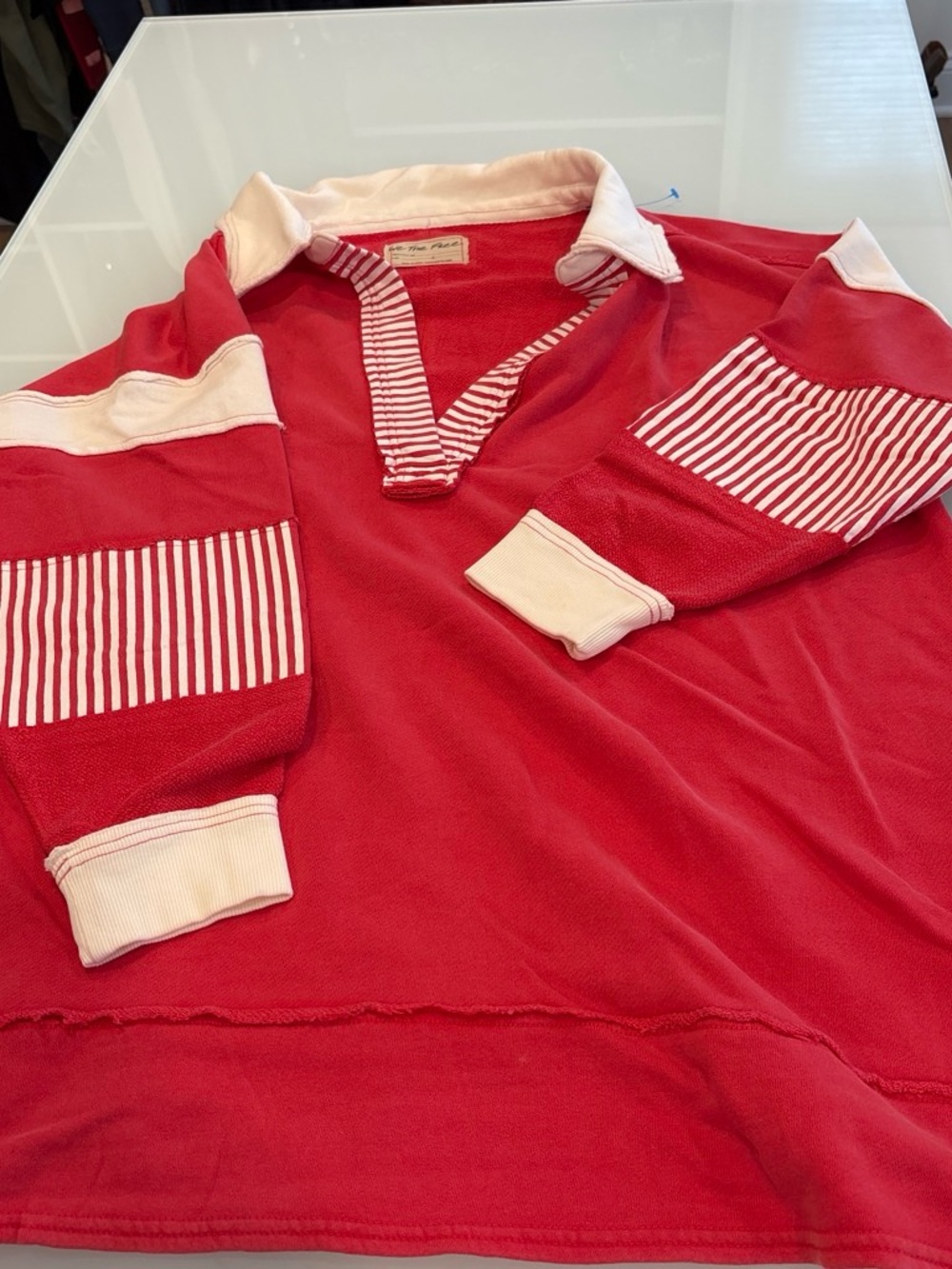 NWOT Free People Clean Prep Polo L - Picture 5 of 6